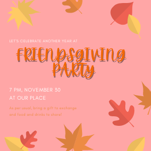 Friendsgiving Party Invite