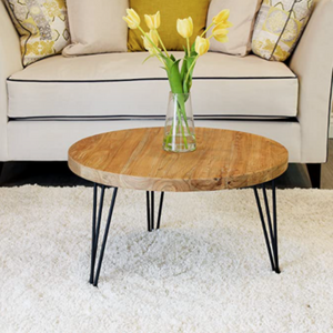 Round Wood Coffee Table